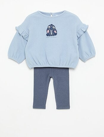 Conjunto 'Disney' de 2 piezas - Sudadera con volantes + legging