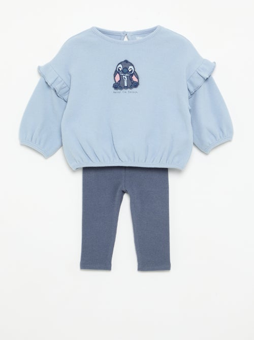Conjunto 'Disney' 2 piezas - Sudadera con volantes + Legging - Kiabi