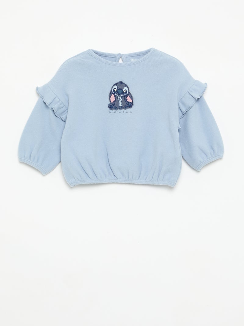Conjunto 'Disney' 2 piezas - Sudadera con volantes + Legging Azul - Kiabi
