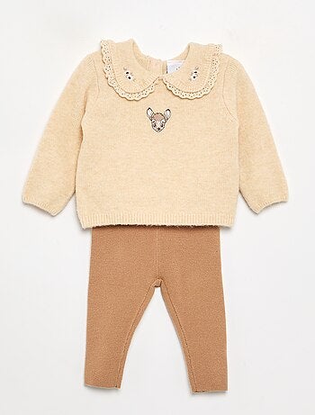 Conjunto 'Disney' de 2 piezas de punto - Jersey + legging