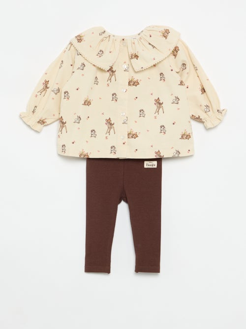 Conjunto 'Disney' 'Bambi' de 2 piezas - Camisa + legging - Kiabi