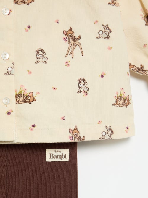 Conjunto 'Disney' 'Bambi' de 2 piezas - Camisa + legging - Kiabi