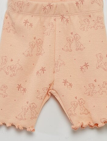Conjunto 'Disney' con body de canalé + legging corto