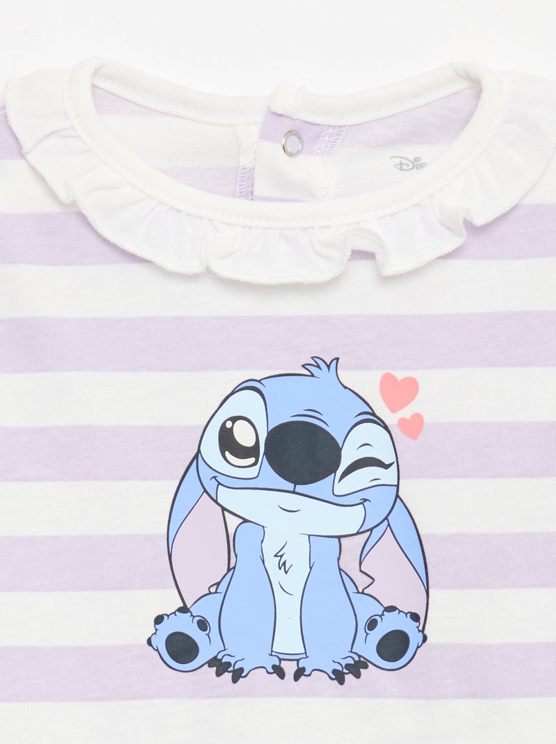 Conjunto 'Disney' de 2 piezas - Camiseta + peto corto Purpura - Kiabi