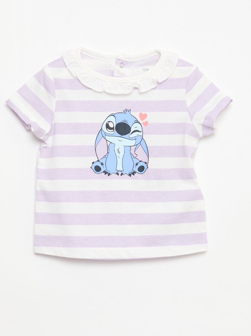 Conjunto 'Disney' de 2 piezas - Camiseta + peto corto Purpura - Kiabi