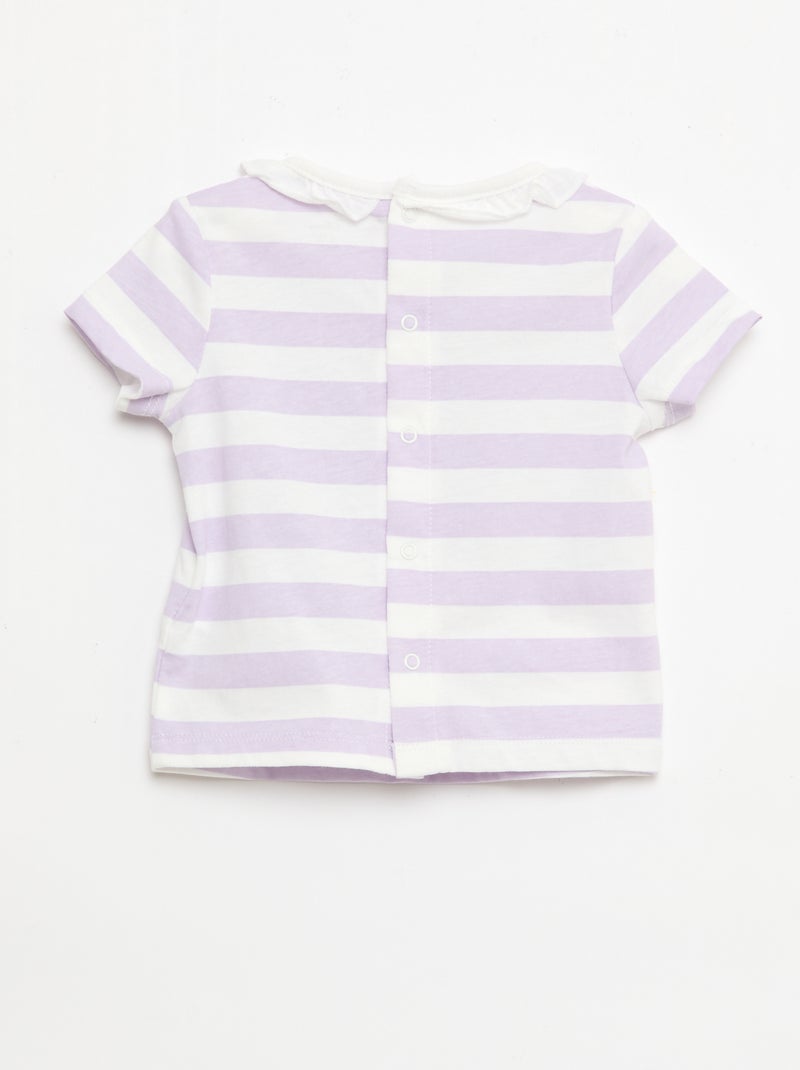 Conjunto 'Disney' de 2 piezas - Camiseta + peto corto Purpura - Kiabi