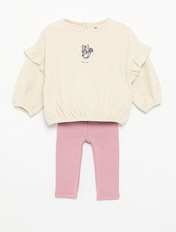 Conjunto 'Disney' de 2 piezas - Sudadera con volantes + legging