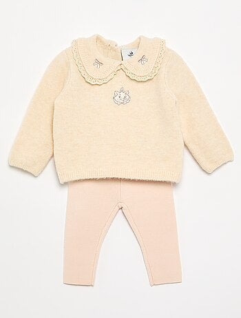 Conjunto 'Disney' de 2 piezas de punto - Jersey + legging