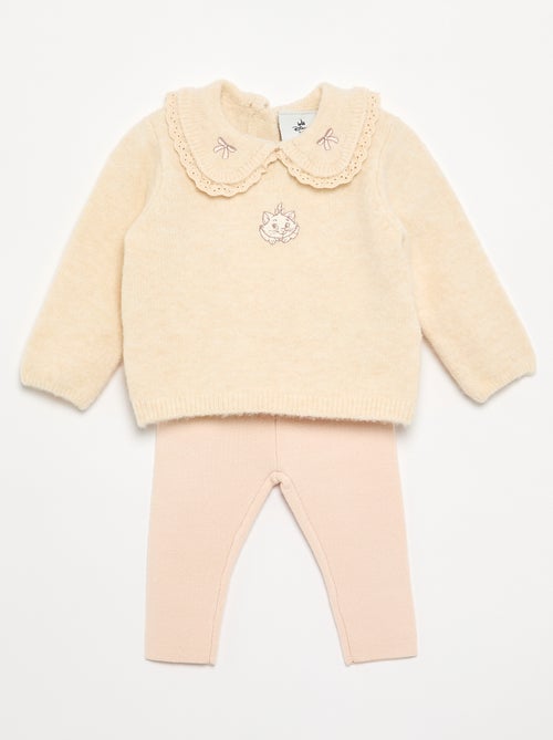 Conjunto 'Disney' de 2 piezas de punto - Jersey + legging - Kiabi