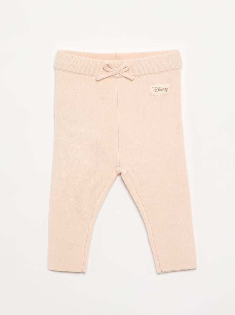 Conjunto 'Disney' de 2 piezas de punto - Jersey + legging Beige - Kiabi