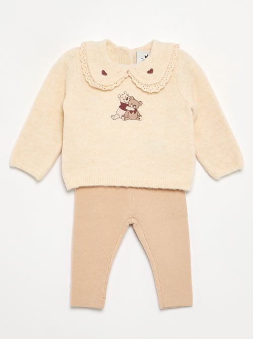 Conjunto 'Disney' de 2 piezas de punto - Jersey + legging - Kiabi