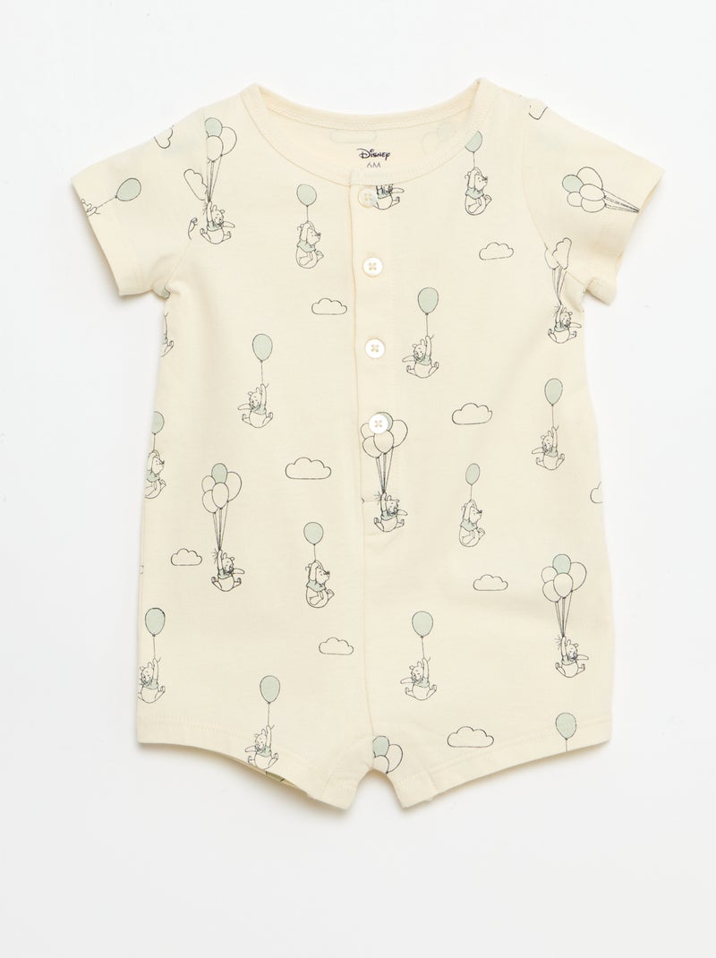Conjunto 'Disney' mono corto + sombrero Beige - Kiabi