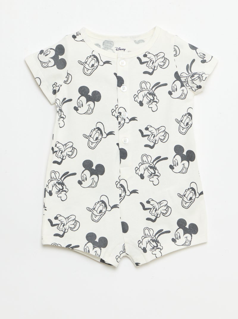 Conjunto "Disney" mono corto + sombrero Blanco - Kiabi