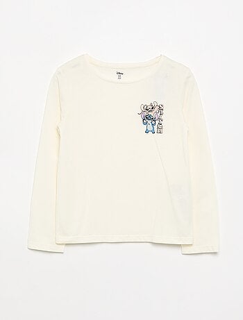 Conjunto 'Disney' Stitch' 2 piezas - pichi vaquero + camiseta de manga larga