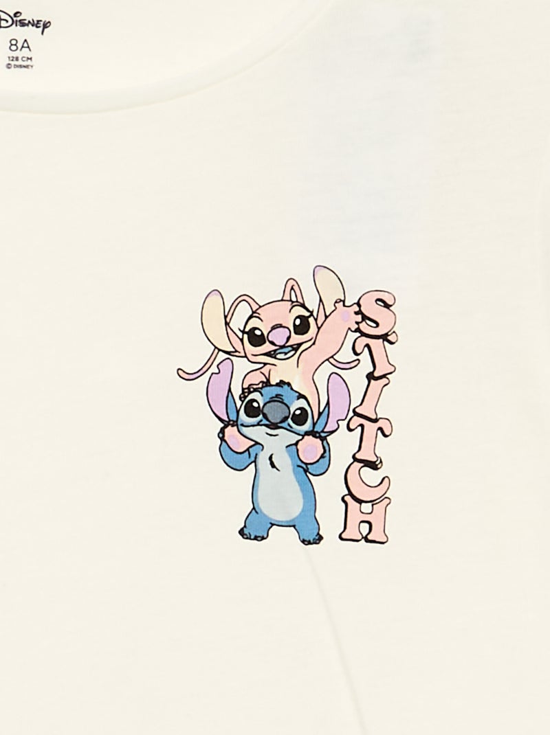 Conjunto 'Disney' Stitch' 2 piezas - pichi vaquero + camiseta de manga larga Azul - Kiabi