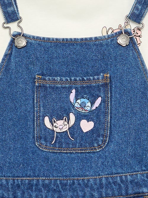 Conjunto 'Disney' Stitch' 2 piezas - pichi vaquero + camiseta de manga larga - Kiabi