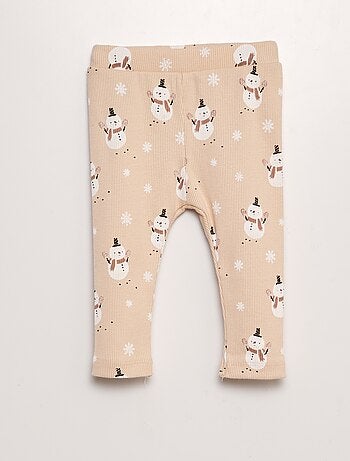 Conjunto estampado de sudadera + legging - 2 piezas
