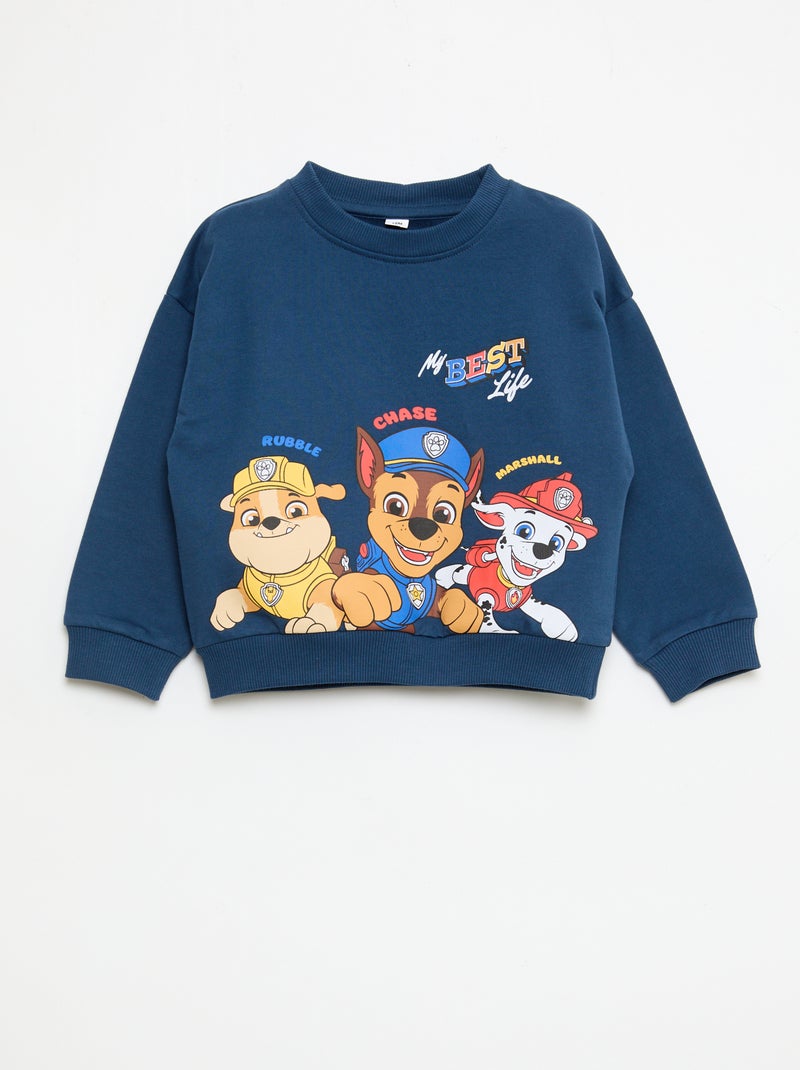 Conjunto estampado 'Patrulla Canina' camiseta + bermuda de algodón Azul - Kiabi