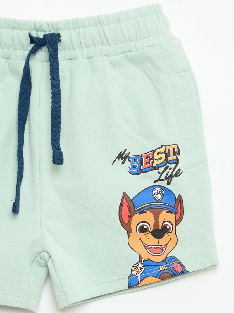 Conjunto estampado 'Patrulla Canina' camiseta + bermuda de algodón Azul - Kiabi