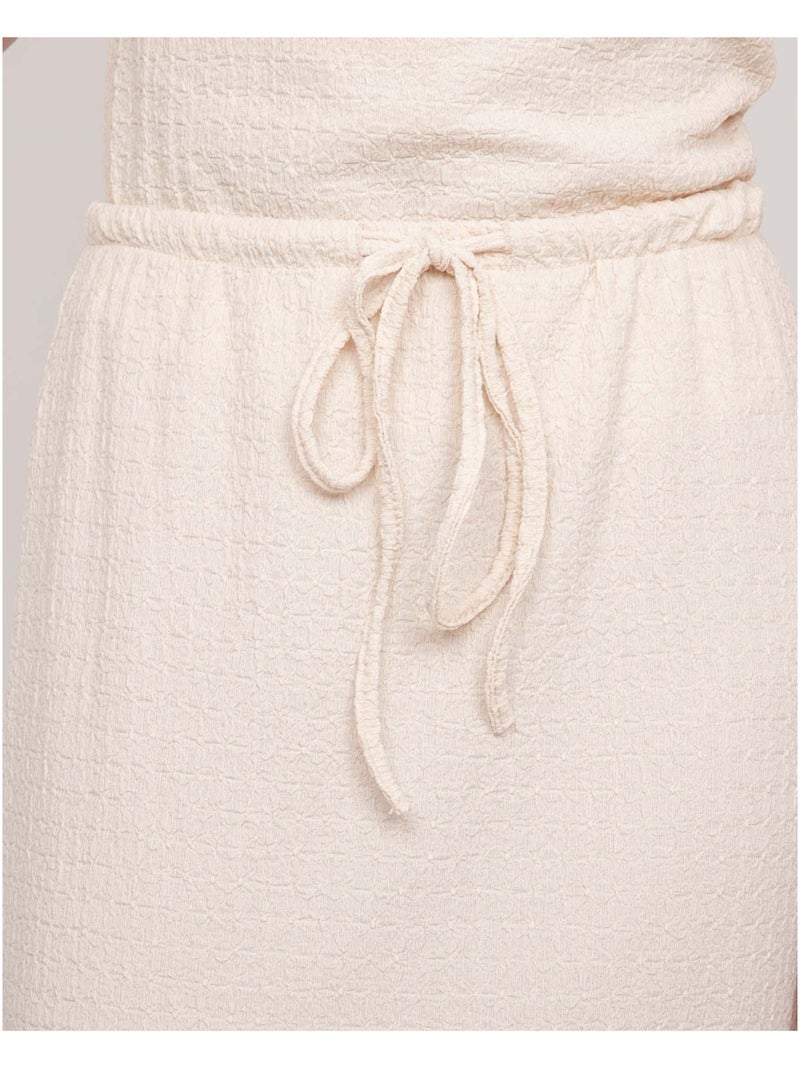 Conjunto falda gofrada XOTAKA Beige - Kiabi