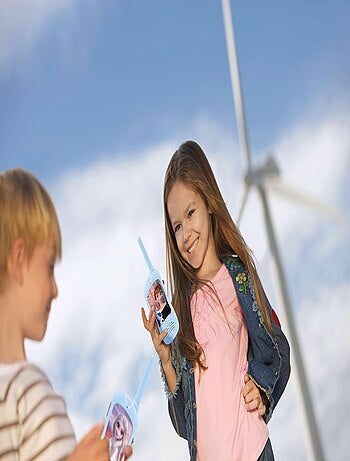 conjunto Frozen aventura con walkie talkies de hasta 120 m, prismáticos y brújula