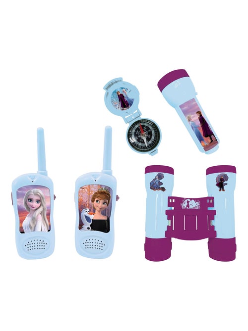 conjunto Frozen aventura con walkie talkies de hasta 120 m, prism?ticos y br?jula - Kiabi