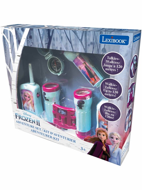 conjunto Frozen aventura con walkie talkies de hasta 120 m, prism?ticos y br?jula - Kiabi