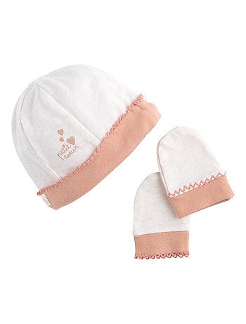 Conjunto gorrito y manoplas para bebé de - SAUTHON