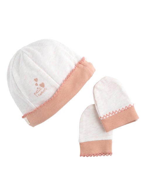 Conjunto gorrito y manoplas para bebé de - SAUTHON - Kiabi