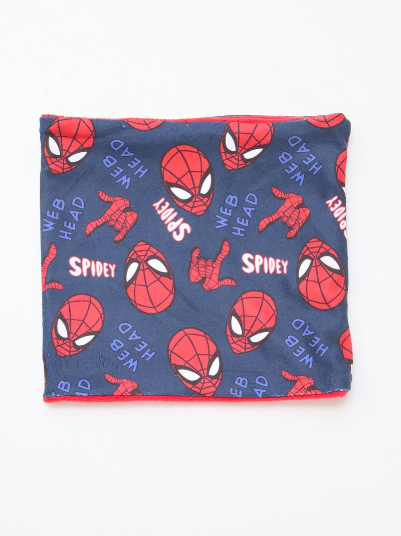 Conjunto gorro + braga de cuello + guantes 'Spiderman' 'Marvel' - 3 piezas Rojo - Kiabi