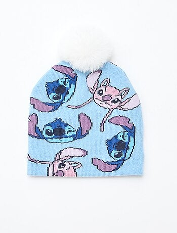 Conjunto gorro + braga de cuello + guantes 'Stitch & Angel' - 3 piezas