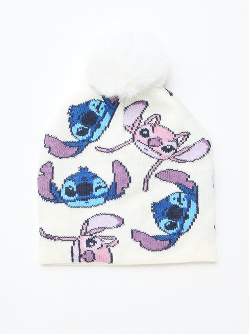 Conjunto gorro + braga de cuello + guantes 'Stitch & Angel' - 3 piezas - Kiabi