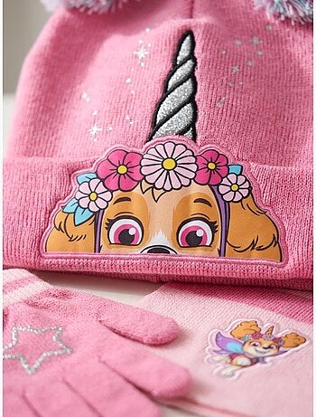 Conjunto gorro guantes bufanda 3 piezas de acrílico pat' patrouille