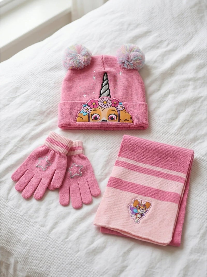 Conjunto gorro guantes bufanda 3 piezas de acrílico pat' patrouille Multicolor - Kiabi
