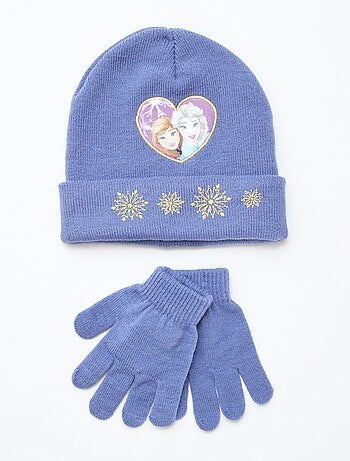 Conjunto gorro + guantes 'La reina de las nieves' - 2 piezas