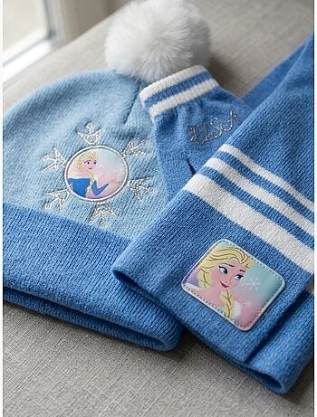 Conjunto gorro, guantes y bufanda frozen disney infantil