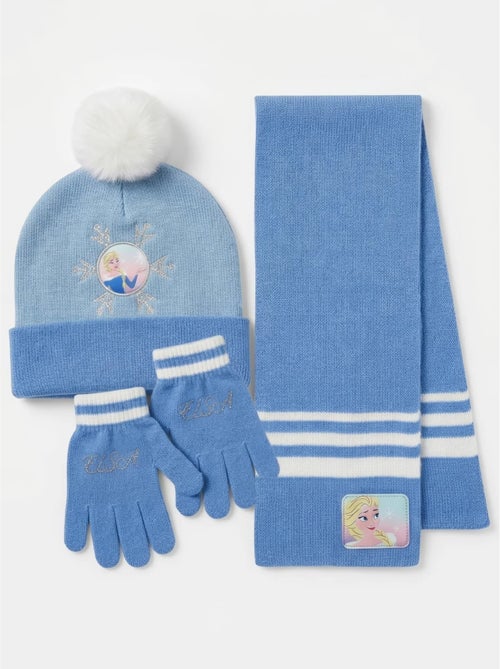 Conjunto gorro, guantes y bufanda frozen disney infantil - Kiabi Conjunto gorro, guantes y bufanda frozen disney infantil - Kiabi