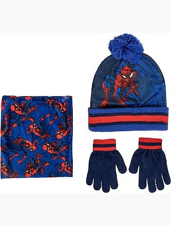 Conjunto gorro, guantes y snood niño Spider-Man Marvel – Talla única