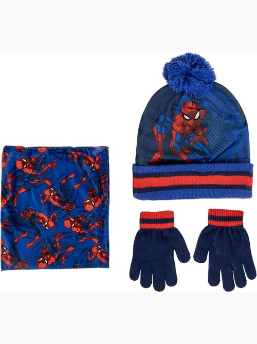 Conjunto gorro, guantes y snood niño Spider-Man Marvel – Talla única - Kiabi