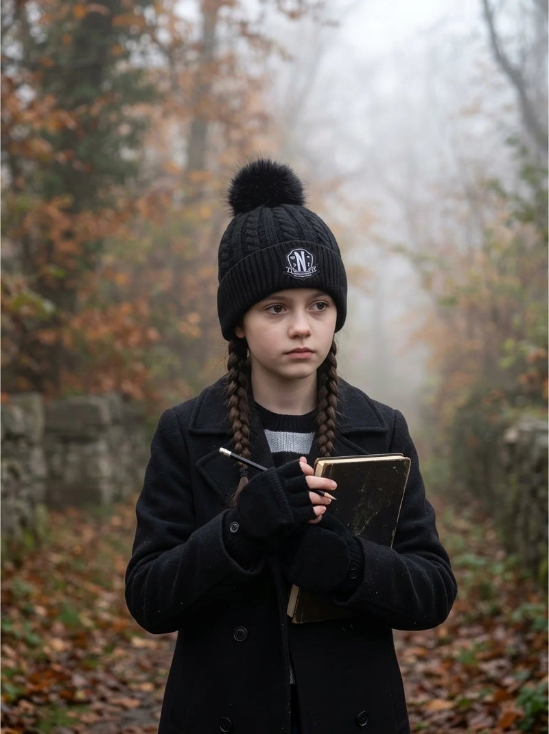 Conjunto gorro y guantes wednesday netflix Multicolor - Kiabi