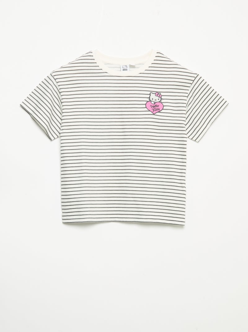 Conjunto 'Hello Kitty' 2 piezas - camiseta marinera + legging Blanco - Kiabi
