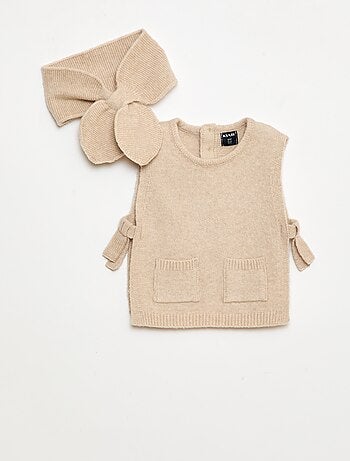 Conjunto jersey + bufanda fina