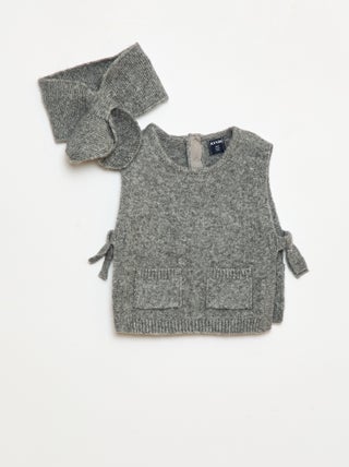 Conjunto jersey + bufanda fina