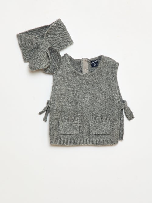 Conjunto jersey + bufanda fina - Kiabi