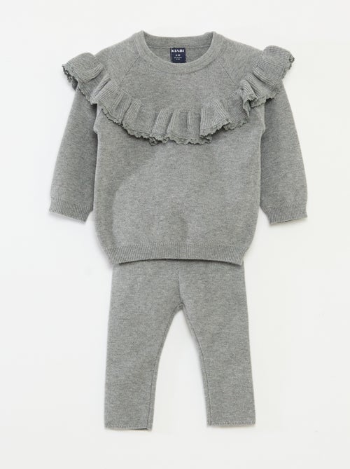 Conjunto jersey + leggings de punto - Kiabi