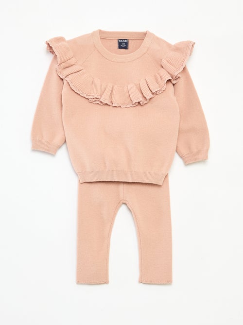 Conjunto jersey + leggings de punto - Kiabi