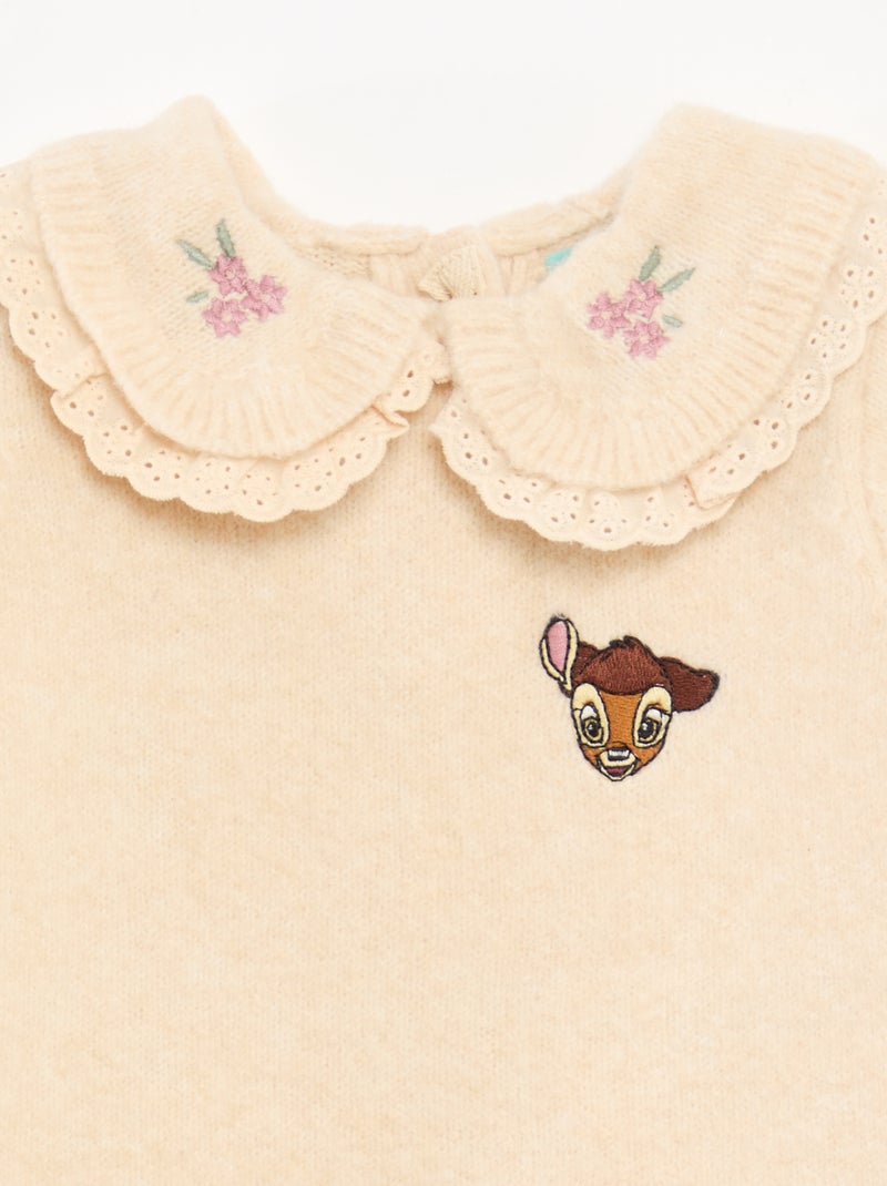 Conjunto jersey + leggings 'Disney' 'Bambi' Beige - Kiabi