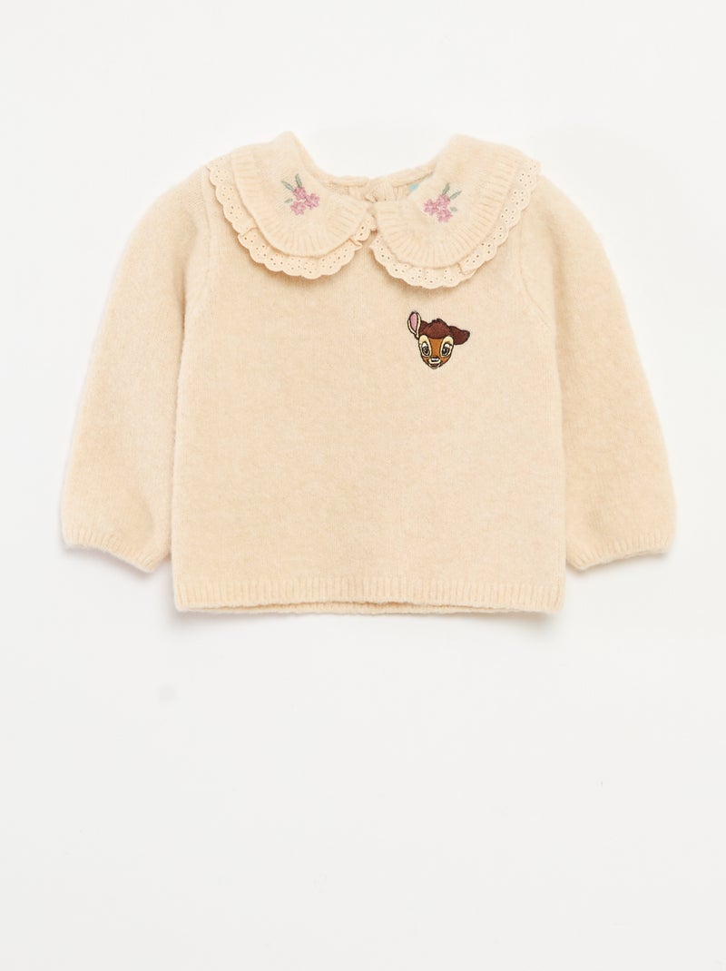 Conjunto jersey + leggings 'Disney' 'Bambi' Beige - Kiabi