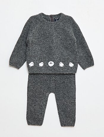 Conjunto jersey + pantalón de punto - 2 piezas