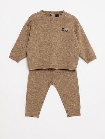 Conjunto jersey + pantalón de punto
